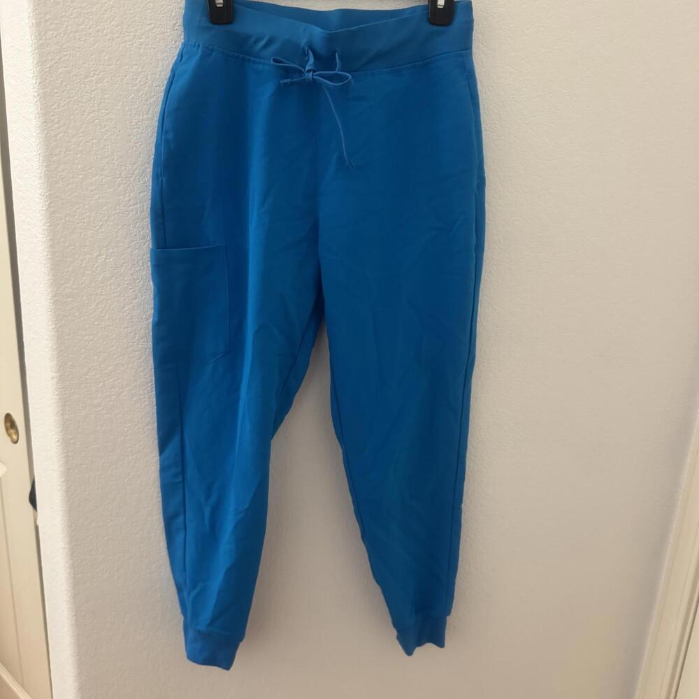 3/$15 Mandala Women's Electric Blue High Waisted Joggers - Picture 2 of 4